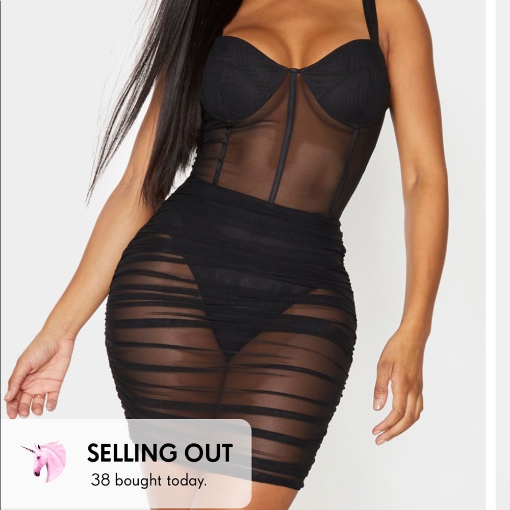 Sheer black dress